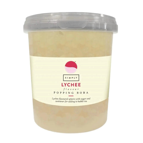 Lychee Popping Boba 870g - Pack Of 4