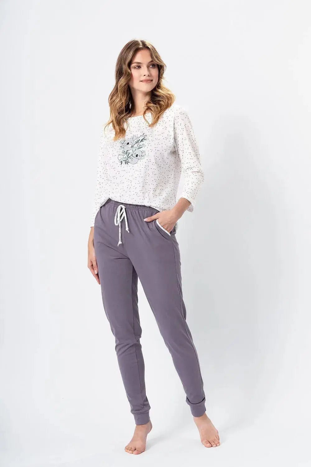M-Max blouse and long-legged pants womens pajamas