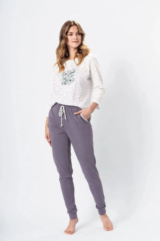 M-Max blouse and long-legged pants womens pajamas