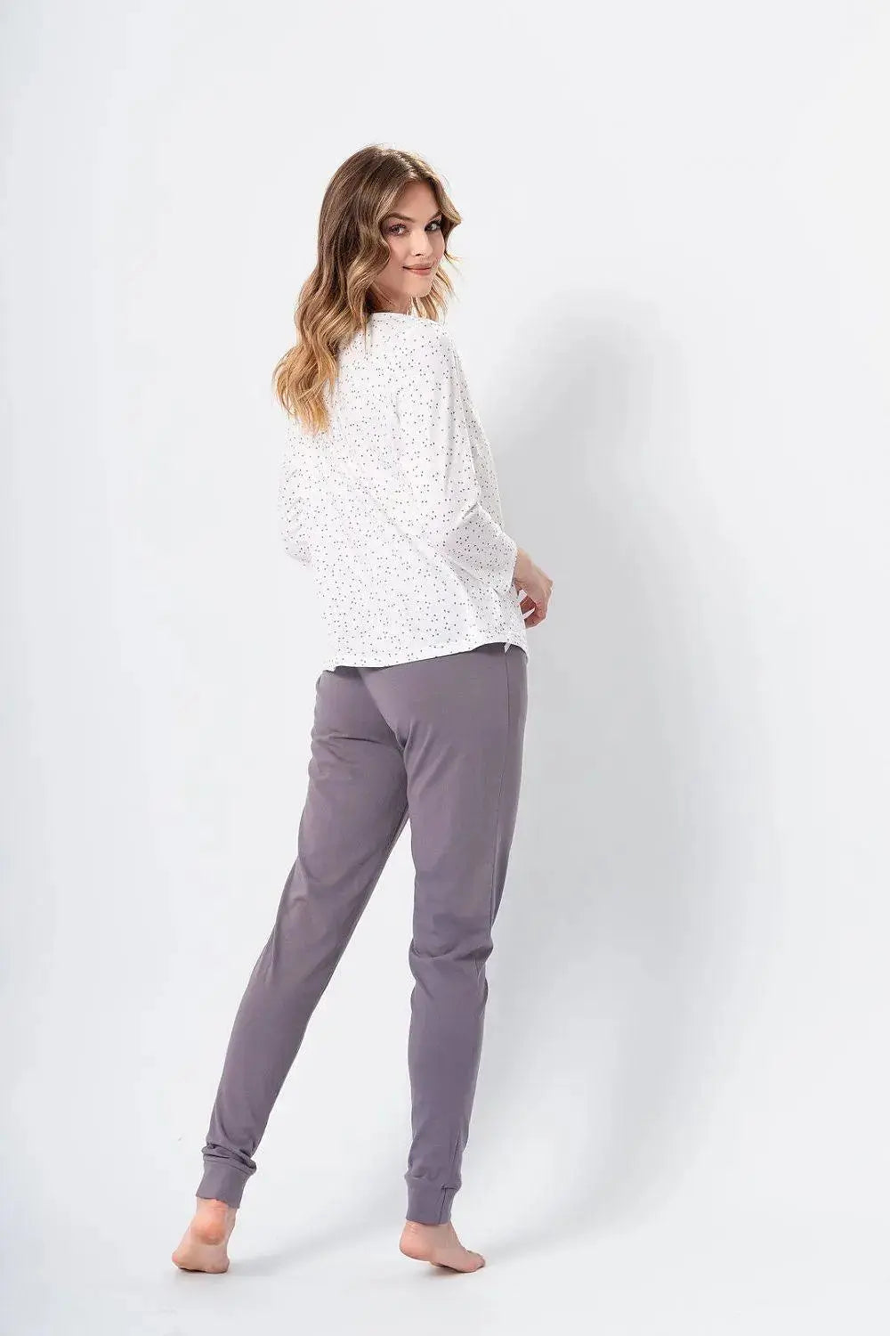 M-Max blouse and long-legged pants womens pajamas
