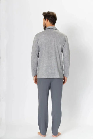 M-Max brightly colored unbuttoned men's pajamas