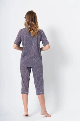 M-Max high quality blouse and half-pant womens pajamas