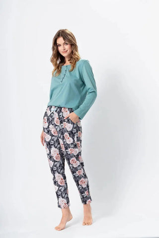 M-Max high quality pants and blouse womens pajamas