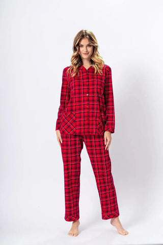 M-Max juicy red shirt and pant night pajamas