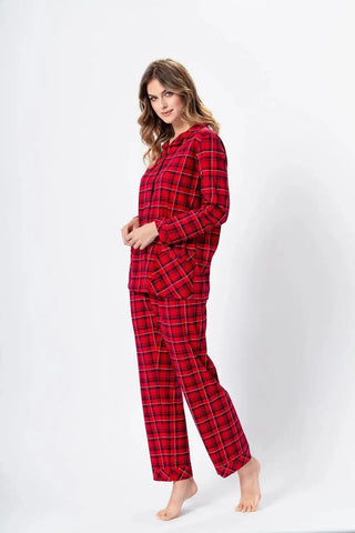 M-Max juicy red shirt and pant night pajamas