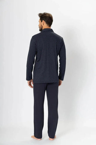 M-Max knitted fabric men's unbuttoned pajamas