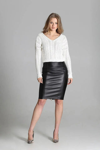 MKM plaid patterns short sweater
