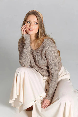 MKM plaid patterns short sweater