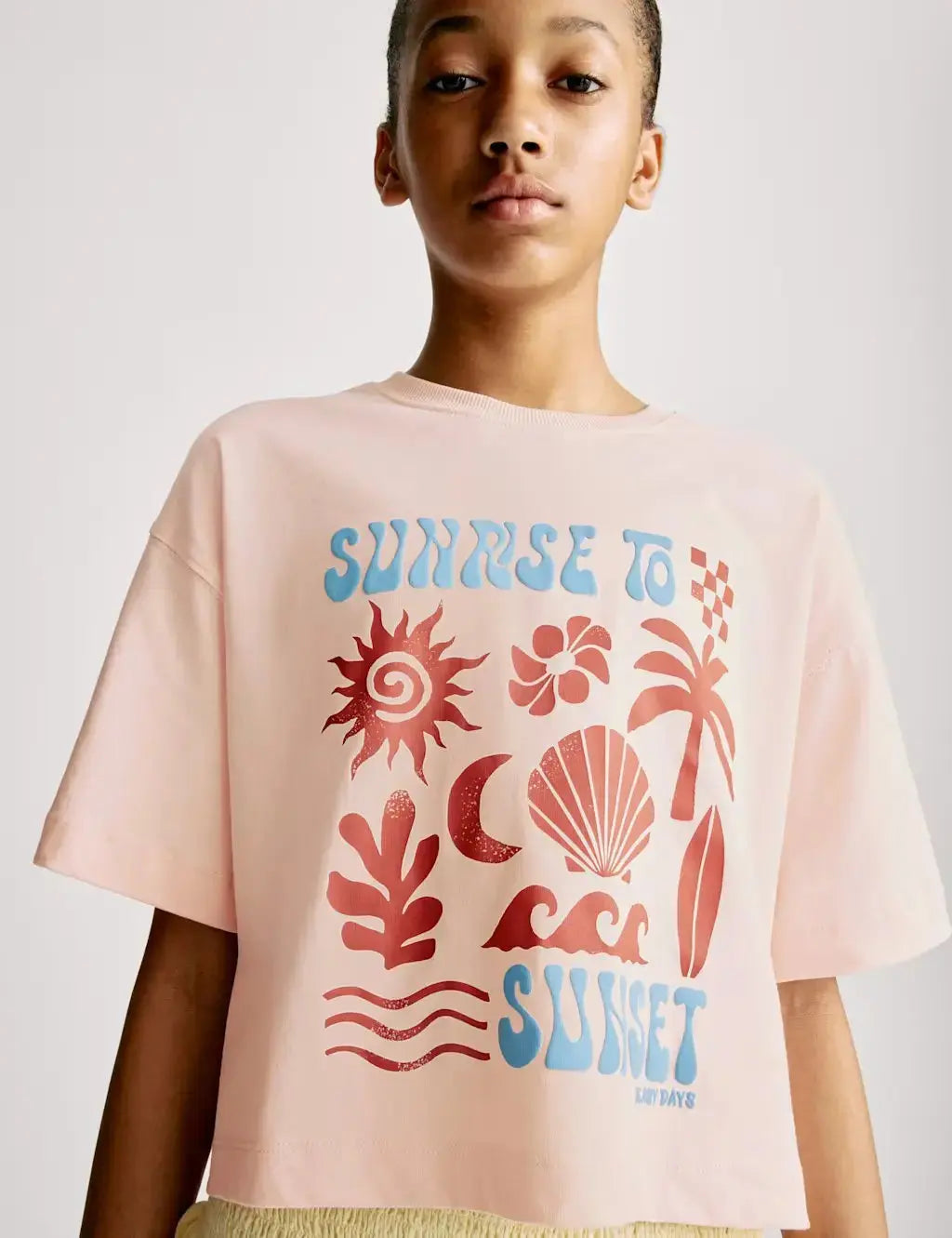 M&S Cotton Rich Sunrise to Sunset T-Shirt (6-16 Yrs)