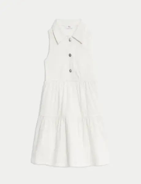 Denim Collared Dress (2-8 Yrs)