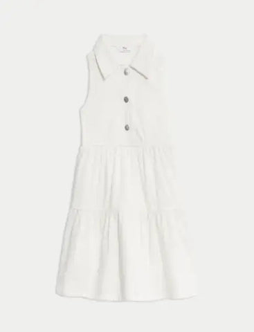 Denim Collared Dress (2-8 Yrs)