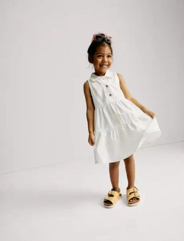 Denim Collared Dress (2-8 Yrs)