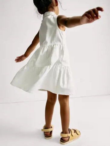 Denim Collared Dress (2-8 Yrs)