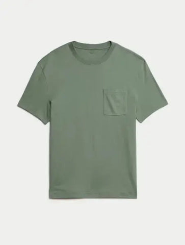 Pure Cotton Midweight Pocket T-shirt