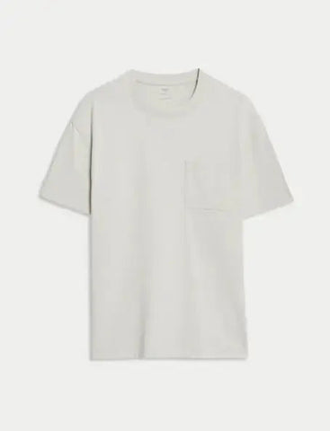 Pure Cotton Midweight Pocket T-shirt
