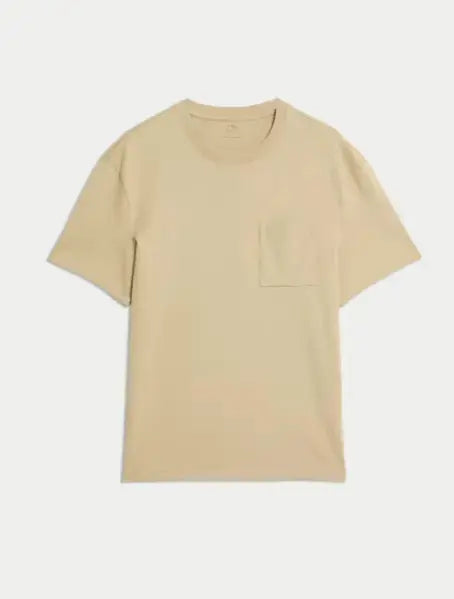 Pure Cotton Midweight Pocket T-shirt