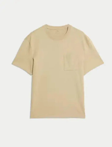 Pure Cotton Midweight Pocket T-shirt