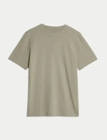 Regular Fit Pure Cotton Crew Neck T-Shirt