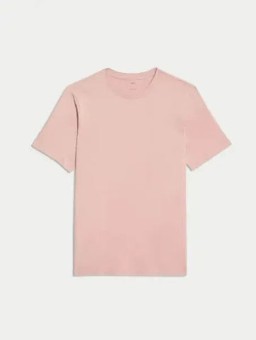 Regular Fit Pure Cotton Crew Neck T-Shirt