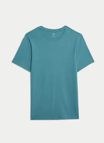 Regular Fit Pure Cotton Crew Neck T-Shirt