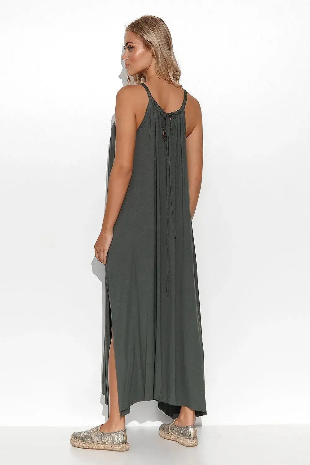 Makadamia beautiful viscose long dress