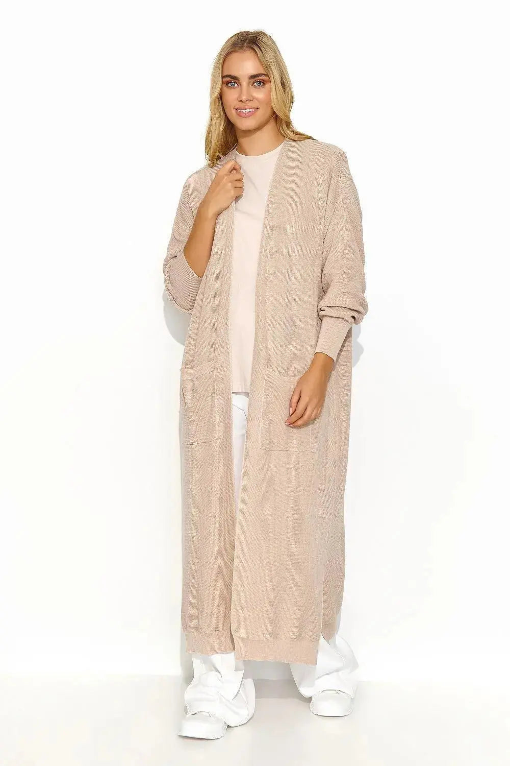 Makadamia long unbuttoned cardigan