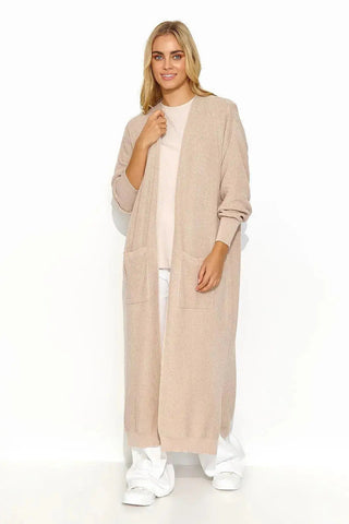 Makadamia long unbuttoned cardigan