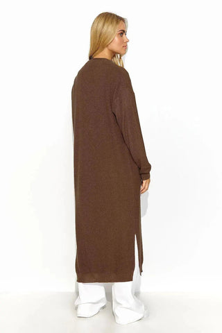 Makadamia long unbuttoned cardigan