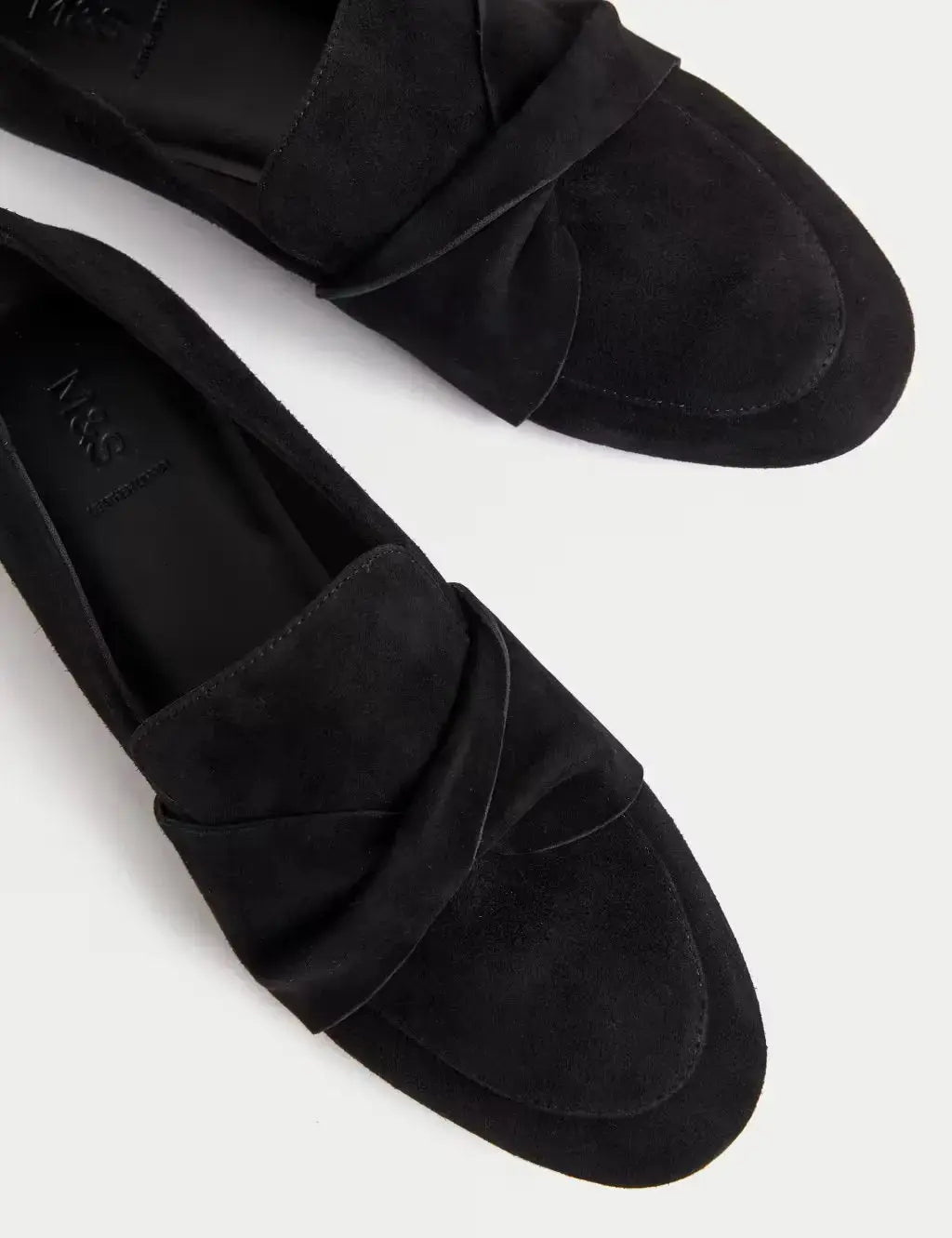Marks and Spencer Suede Bow Loafers