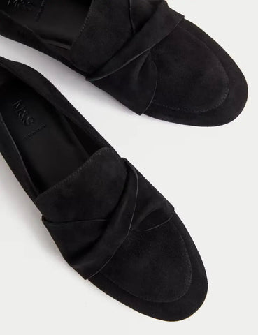 Marks and Spencer Suede Bow Loafers
