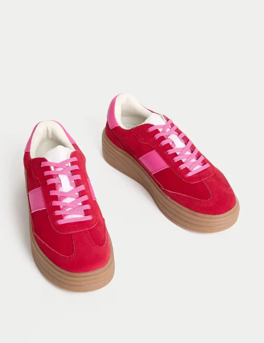 Marks and Spencer Suede Side Detail Platform Trainers