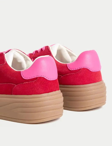 Marks and Spencer Suede Side Detail Platform Trainers