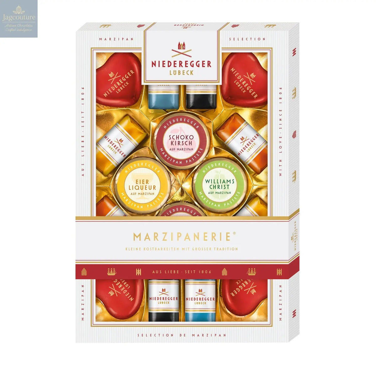 Marzipanerie - a selection of assorted marzipan treats - Jag Couture Chocolates