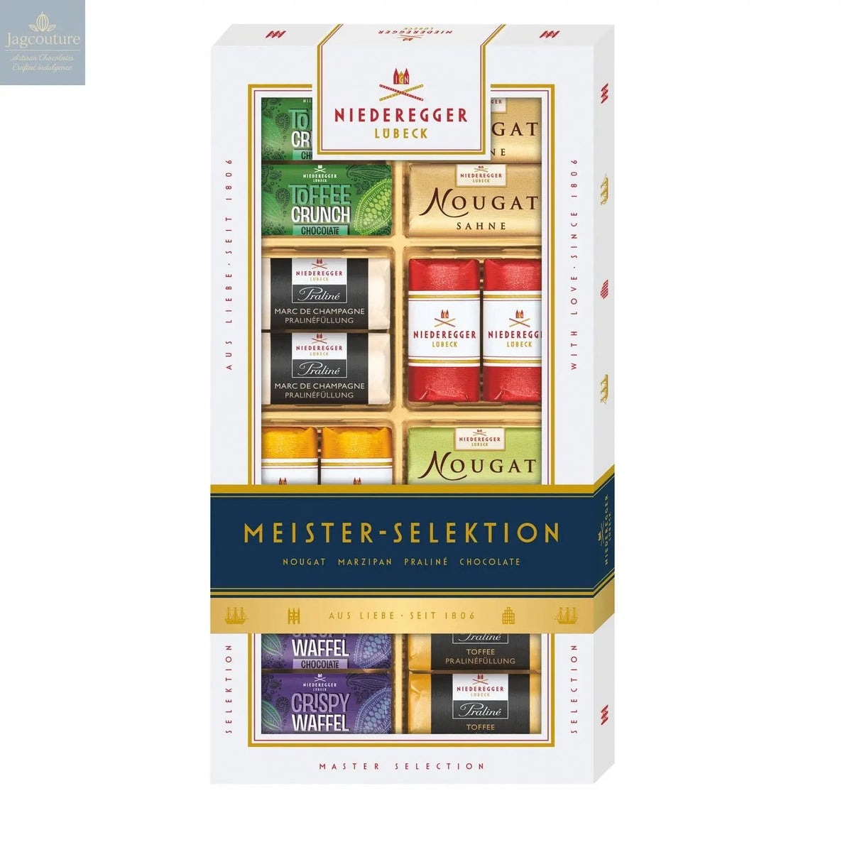 Master Selection of bite sized marzipan, praline and chocolate creations