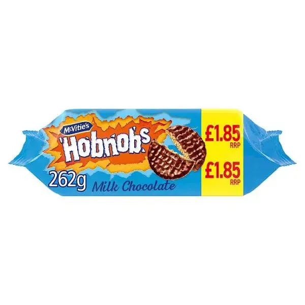 McVitie's Milk Chocolate Hobnobs Biscuits 262g (Case of 15)