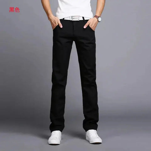 "Men's Slim Fit Cotton Chinos: 2022 Spring/Autumn Collection - Fashionable Trousers in 9 Colors, Including Plus Sizes | Brand Clothing