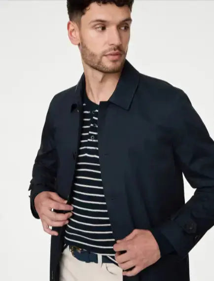 Mens Cotton Blend Mac