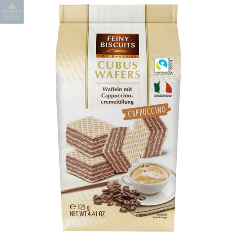 Mignon Cubus wafers with cappuccino cream filling in sachet bag - VAT FREE Jag Couture Chocolates