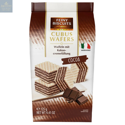 Mignon Cubus wafers with cocoa cream filling in sachet bag - VAT FREE Jag Couture Chocolates