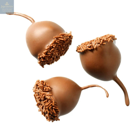 Milk Cerisettes - whole cherry in brandy enrobed in milk chocolate - Jag Couture Chocolates