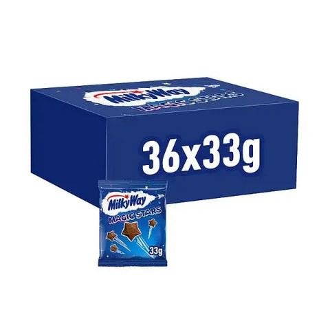 Milky Way Magic Stars Milk Chocolate Bag 33g (Case of 36)