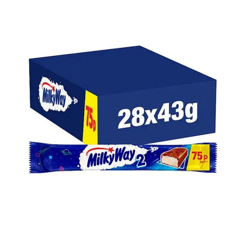 Milky Way Nougat & Milk Chocolate Snack Bar(Caseof 28 )