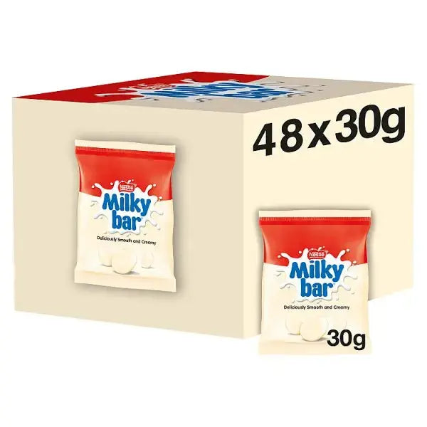 Milkybar Buttons White Chocolate Bag 30g (Case of 48)