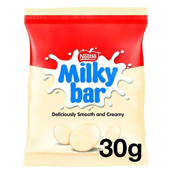 Milkybar Buttons White Chocolate Bag 30g (Case of 48)