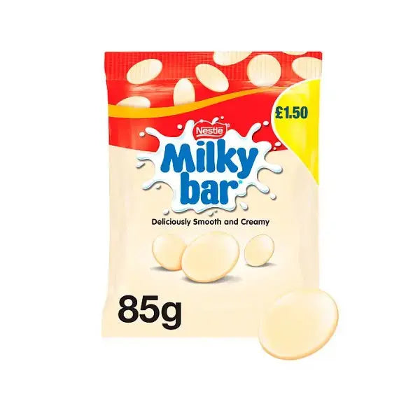 Milkybar Giant Buttons White Chocolate Sharing Bag 85g (Case of 12)