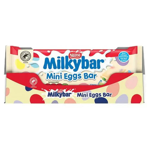 Milkybar Mini Eggs Easter White Chocolate Sharing Bar 100g (Case of 19)