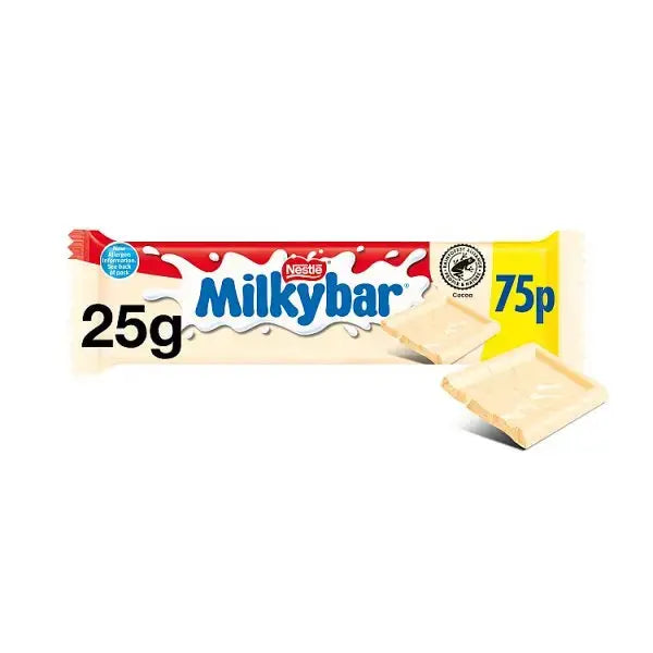 Milkybar White Chocolate Bar 25g PMP 75p (Case of 40)