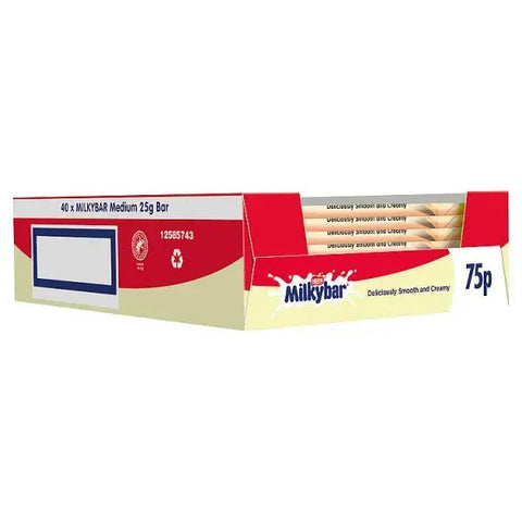 Milkybar White Chocolate Bar 25g PMP 75p (Case of 40)