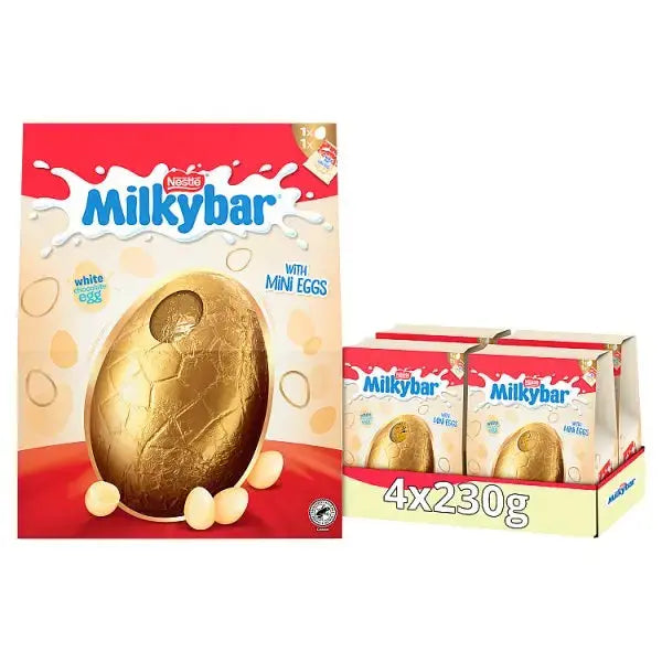 Milkybar White Chocolate Giant Easter Egg 230g (Case of 4)