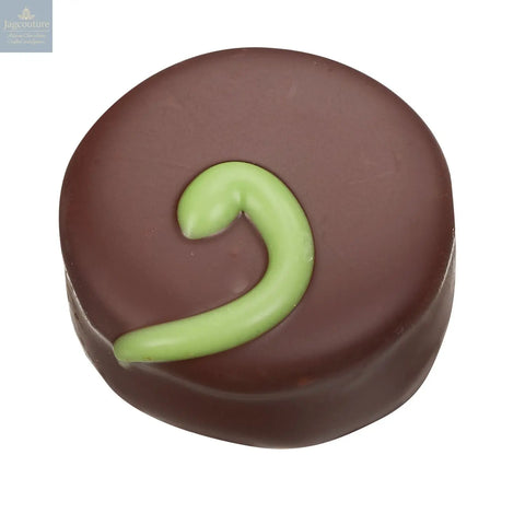 Mint fondant - soft fondant cream enrobed in dark chocolate 12g - Jag Couture Chocolates
